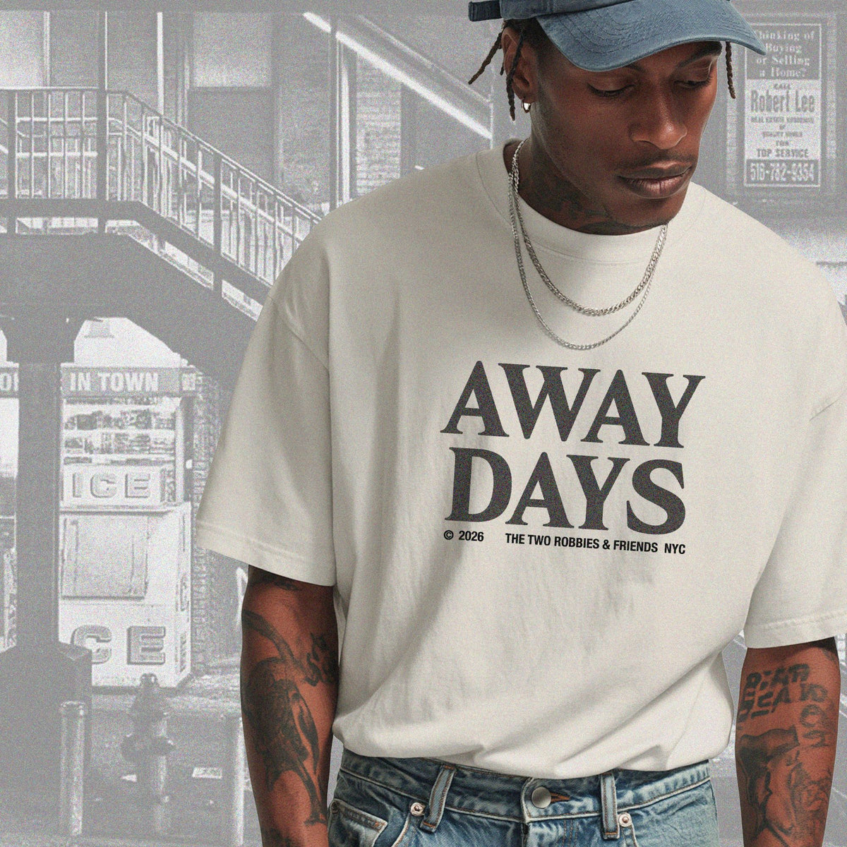 Away Days T-Shirt - Bone