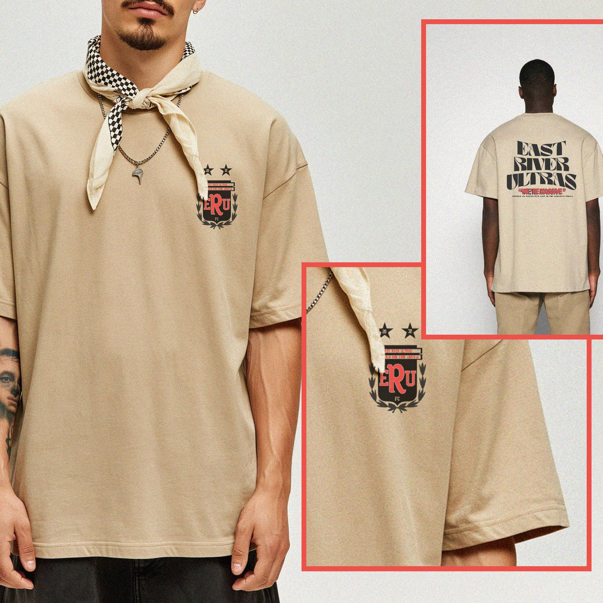 East River Ultras T-Shirt - Khaki